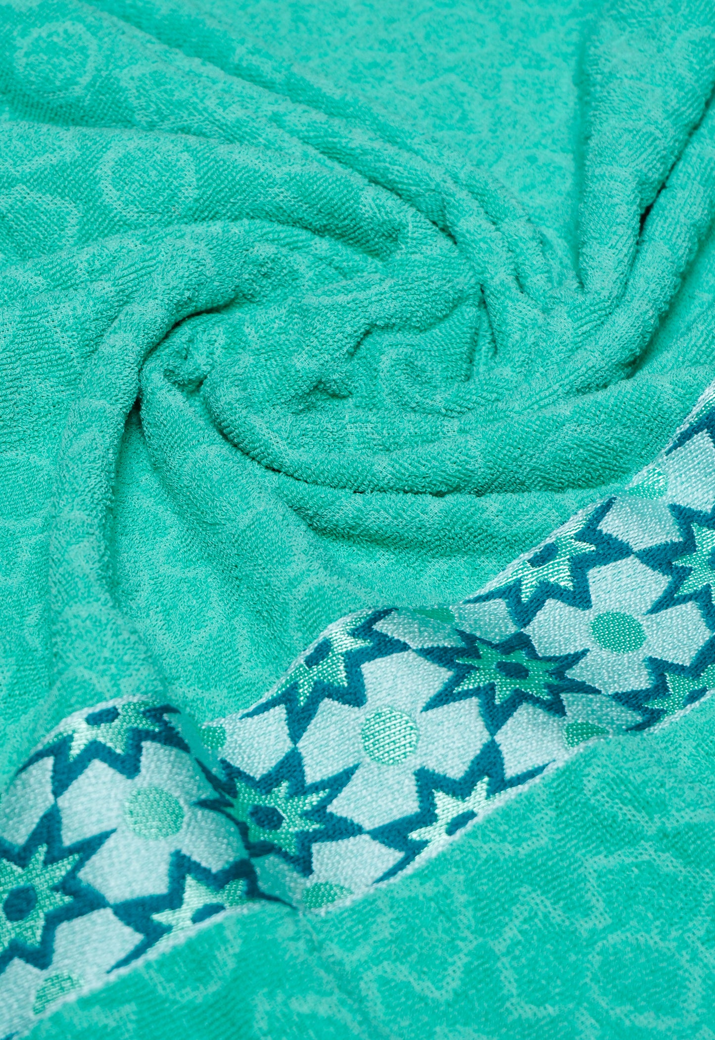 Mint Teal - Printed Towel
